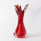 Red Murano Bullicante Glass Vase, 1960s, Image 2