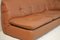 Caramel Faux Leather Convertible Sofa & Corner Chair, France, 1990s, Set of 2 12