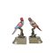 Bronze Ceramic Reggilibri Parrots from Royal Family, Set of 2, Image 1