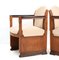 Art Deco Oak Amsterdamse School Armchairs attributed to Hildo Krop for T Woonhuys, Set of 2, Image 10
