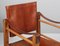 Safari Patinated Saddle Leather Chair by Aage Bruun & Son, 1960s 4