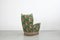 Italian Floral Upholstered Wingback Chairs from I. S. A. Bergamo, 1950s, Set of 2 5