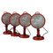 Red Jeep Wall Lights by Cesare Leonardi and Franca Stagi for Lumenform, Set of 4 1