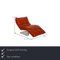 Orange Leather Woow Chaise Lounge from Willi Schillig 2