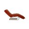 Orange Leather Woow Chaise Lounge from Willi Schillig 6