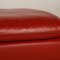 Red Leather Porto Stool from Erpo, Image 3
