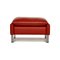 Red Leather Porto Stool from Erpo, Image 6