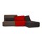 Red Corner Sofa with Stool from Ligne Roset, Set of 2 7