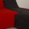 Canapé d'Angle Rouge avec Tabouret de Ligne Roset, Set de 2 4
