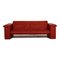 Rotes 6800 Drei-Sitzer Ledersofa von Rolf Benz 1