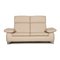 Cremefarbenes Chillout Zwei-Sitzer Ledersofa von Willi Schillig 1