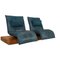 Blue Leather Free Motion Epos 3 2-Seater Couch with Electric Function from Koinor, Image 11
