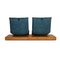 Sofá de dos plazas Free Motion Epos 3 de cuero azul con función eléctrica de Koinor, Imagen 13