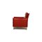 Rote Porto Ledersessel mit Relaxfunktion & Fußhocker von Erpo, 3er Set 13