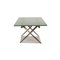 Silver Glass Tender Dining Table with Extension Function from Desalto 9