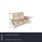 Cream Leather Chillout 3 Seater, 2 Seater & Footstool Function from Willi Schillig, Set of 3, Image 3