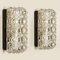 Clear Bubble Glass Wall Sconces in Style of Helena Tynell from Limburg, 1970s, Set of 2, Image 3