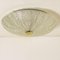 Large Handmade Thick Glass & Brass Flush Mount from Hille, 1960s, Image 12