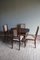 Table et Chaises de Salle à Manger Art Déco Antique en Acajou, Set de 5 1