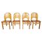 Pine Wood Dining Chairs by Rainer Daumiller for Hirtshals Savvaerk, 1980, Set of 4 1
