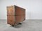 Vintage Industrial Steel and Wooden Trolley, 1950s, Image 9