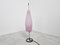 Lámpara de mesa italiana de vidrio morado, años 80, Imagen 9