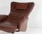 Mid-Century Danish Swivel Chair in Cognac Brown Leather on Chrome Base, Image 9