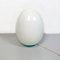 Lampada da terra a forma di uovo in vetro lattimo, Italia, anni '80, Immagine 3
