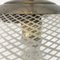 Lámpara de araña italiana Art Déco de malla de vidrio con tallo de metal, años 30, Imagen 11