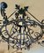 Large 19th Century French Wrought Iron Twelve-Light Chandelier, Image 6