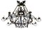 Large 19th Century French Wrought Iron Twelve-Light Chandelier 7