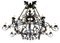 Large 19th Century French Wrought Iron Twelve-Light Chandelier, Image 7