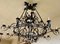 Lámpara de araña francesa grande de hierro forjado con doce luces, siglo XIX, Imagen 2