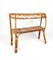 Midcentury Rattan & Bamboo Console Table in Franco Albini Style, Italy, 1960s 4