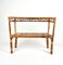 Midcentury Rattan & Bamboo Console Table in Franco Albini Style, Italy, 1960s 10