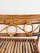 Midcentury Rattan & Bamboo Console Table in Franco Albini Style, Italy, 1960s 16