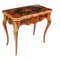 19th Century French Louis Revival Floral Marquetry Card Table 1