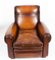 Antique 20th Century Leather Club Armchairs, Set of 2, Image 3