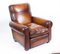 Antique 20th Century Leather Club Armchairs, Set of 2, Image 4