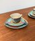 Postmodern Flash One Series Coffee Service Plates, Cups, Saucers by Dorothy Hafner for Rosenthal, 1980s, Set of 6, Image 11