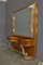 Large Console With Attached Tables & Mirror, 1950s, Set of 3 3