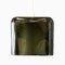 Lampada da soffitto in vetro verde di Carl Fagerlund per Orrefors, Immagine 1