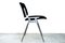 Italian Model DSC 106 Stacking Dining Chair by Giancarlo Piretti for Castelli / Anonima Castelli, Black Fabric 1960s 2