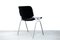 Italian Model DSC 106 Stacking Dining Chair by Giancarlo Piretti for Castelli / Anonima Castelli, Black Fabric 1960s 4