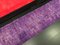 Vintage Hand Knotted Purple Runner Rug, Image 8
