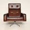 Vintage Leather Leo Swivel Chair by Robin Day for Hille, 1960s, Image 3