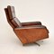 Vintage Leather Leo Swivel Chair by Robin Day for Hille, 1960s, Image 4