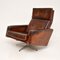 Vintage Leather Leo Swivel Chair by Robin Day for Hille, 1960s 2