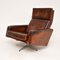 Vintage Leather Leo Swivel Chair by Robin Day for Hille, 1960s, Image 2