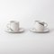 German Porcelain Coffee Cups with Saucers from Scherzer Bavaria, 1980s, Set of 4, Image 1